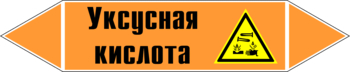 Маркировка трубопровода "уксусная кислота" (k06, пленка, 252х52 мм)" - Маркировка трубопроводов - Маркировки трубопроводов "КИСЛОТА" - ohrana.inoy.org